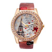 New Vintage Paris Eiffel Tower Women's Quartz Watch Women Girls Ladies Students Casual Wristwatch Relojes