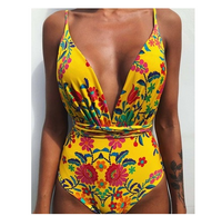 One Piece Swimsuit Backless Monokini Swimwear Women