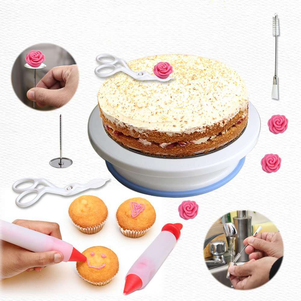 90-piece cake turntable set