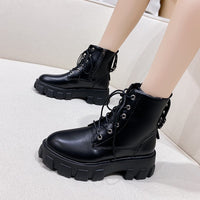 New Autumn And Winter Fashion Women's Shoes Handsome Locomotive Women's Boots