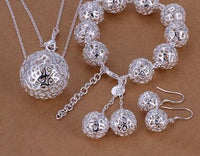 Exquisite Jewelry Silver-plated Three-dimensional Ball Pendant Jewelry