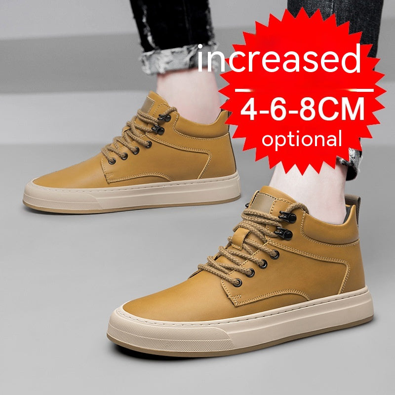 Men's Shoes British Fashion Casual Invisible Height-increasing Shoes