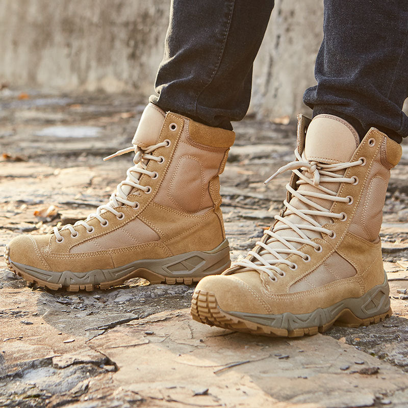 Breathable military boots men