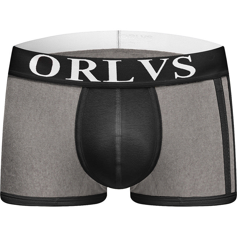 Breathable mid-rise men's boxer briefs