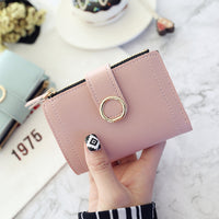 Buckle ring women wallet