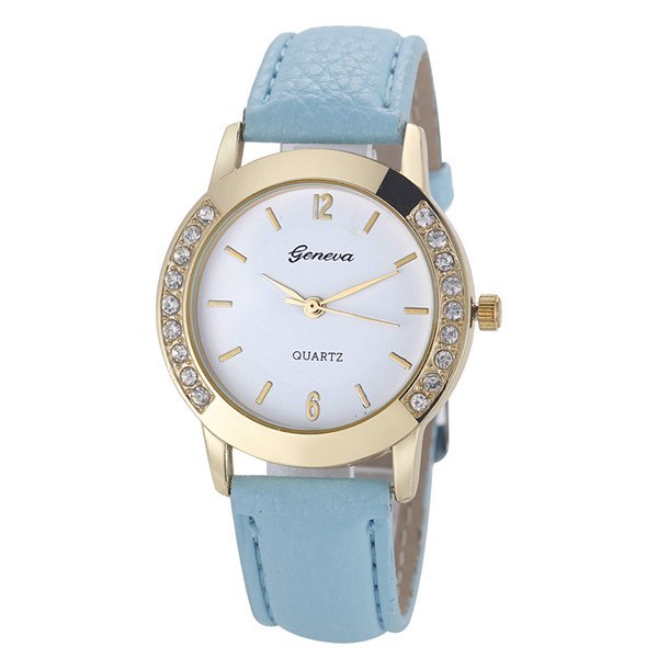 Bilateral Diamond Ladies Belt Casual Watch Geneva Women's Watch With Diamond British Watch