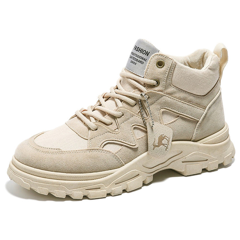 Men's Thick Sole Increased By High-top Casual Shoes