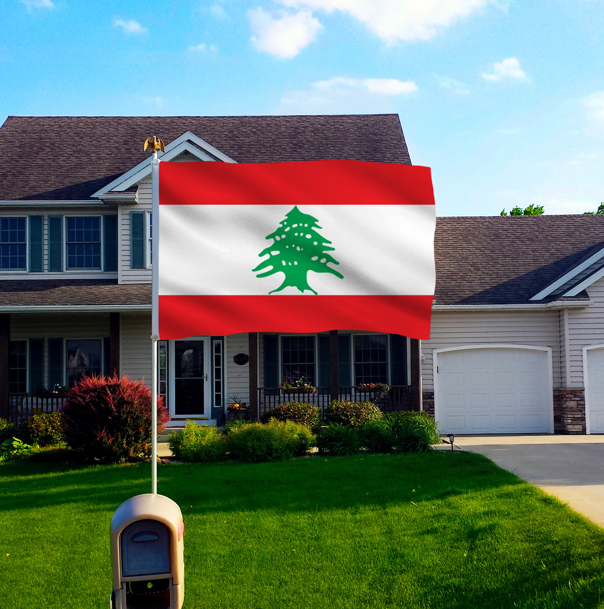 90*150 Lebanese flag