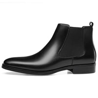 British square head carved ankle boots