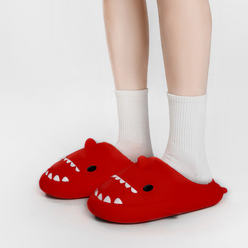 Cartoon Shark Shoes Home Slippers EVA Lovers Slippers Winter Soft Bottom Waterproof Shoes - Big ben-Boutique