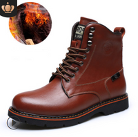 autumn men's casual Martin boots men's plus velvet boots, Europe and the United States men's shoes fashion military boots