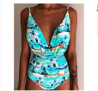 One Piece Swimsuit Backless Monokini Swimwear Women