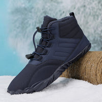 Outdoor Sports Cotton Shoes For Men And Women Winter Warm Slip-on Boots Wear-resistant Anti-ski Thickened Shoes Couple