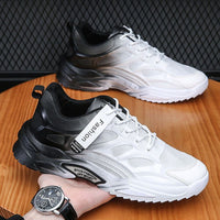 Men's Breathable Mesh Shoes Trendy All-Match Platform