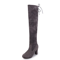 Black Knee High Boots For Women Shoes High Heel Long Boots