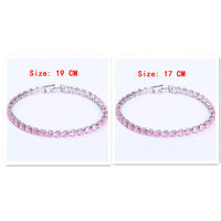 Cubic Zirconia Tennis Bracelets Iced Out Chain Crystal Bracelet Women Men Gold Bracelet Jewelry