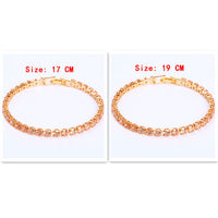 Cubic Zirconia Tennis Bracelets Iced Out Chain Crystal Bracelet Women Men Gold Bracelet Jewelry