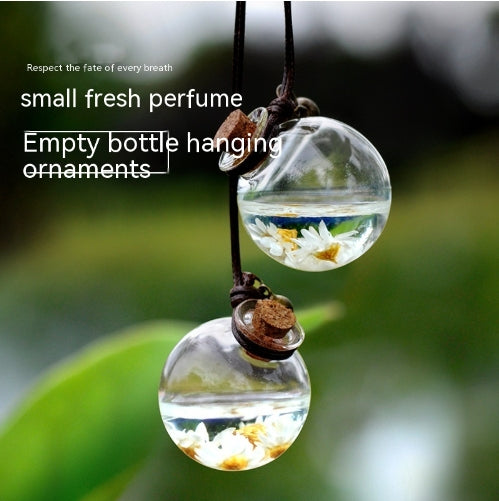 Car Preserved Flower Perfume Bottle Fire Extinguisher Bottles Perfume Pendant