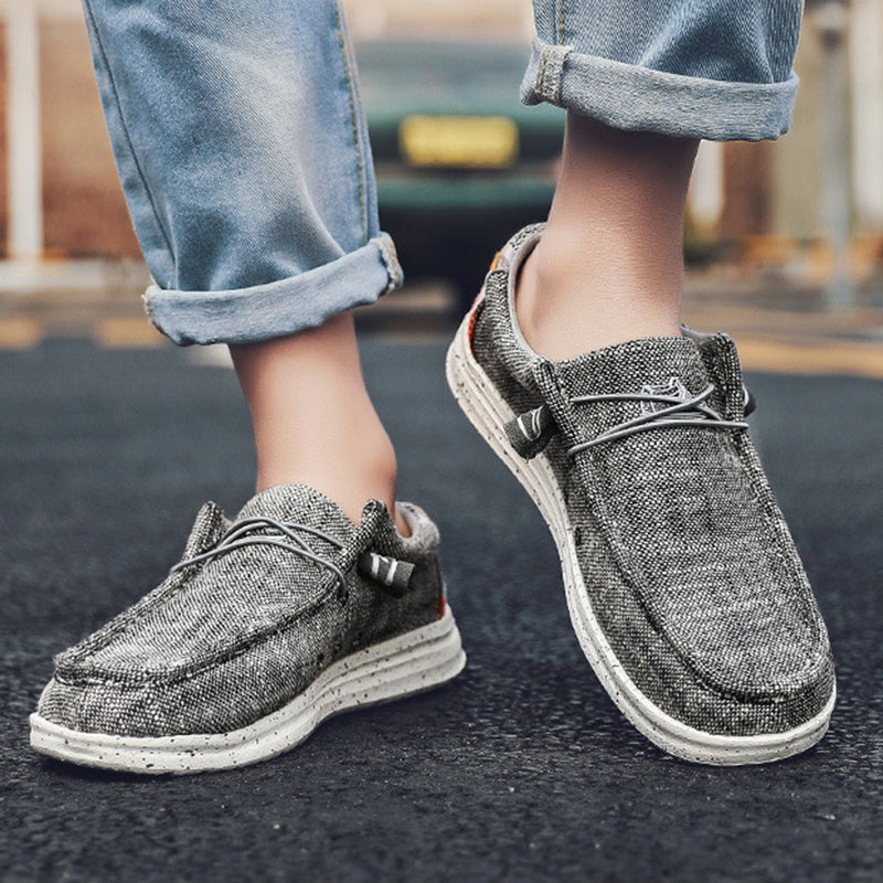 Men Loafers Fashion Canvas Shoes