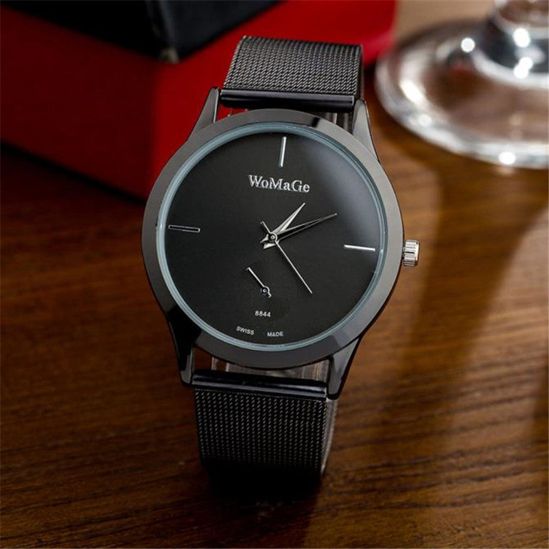 Fashion Alloy Belt Mesh Watch Unisex women's watches Minimalist Style Quartz Watch relogio feminino saat Watches for women