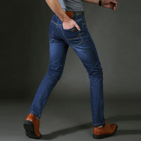 Mid-rise stretch men's jeans