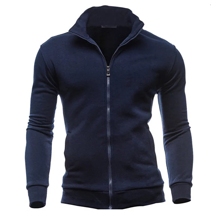 MRMT 2024 Brand New Men's No Hoodies Sweatshirts Zipper Stand Collar Men Sweatshirts For Male No Hooded Sweatshirt Man Pullover