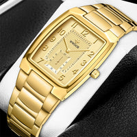 WWOOR 2023 New Gold Women Watches Creative Steel Women's Bracelet Wrist Watches Ladies Square Waterproof Female Relogio Feminino