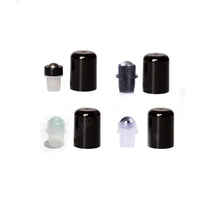 10/100pcs Steel Roller&Lids for 18mm/410 Neck Size Doterra Glass Essential Oil Bottles Aromatherapy Perfume Roll On Bottle DIN18