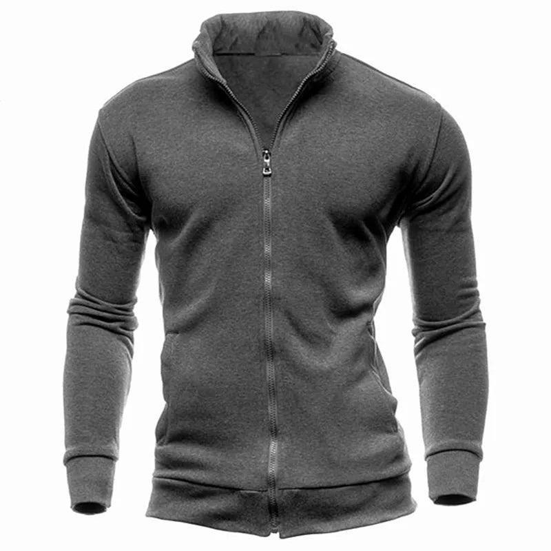 MRMT 2024 Brand New Men's No Hoodies Sweatshirts Zipper Stand Collar Men Sweatshirts For Male No Hooded Sweatshirt Man Pullover