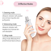 Beauty Star Ultrasonic Face Cleaning  Skin Scrubber Facial Cleaner Skin Peeling  Blackhead Removal Pore Cleaner Face Scrubber