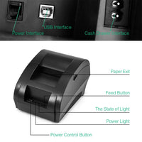 NETUM NT-1809DD 58mm Bluetooth Thermal Receipt Printer for Android IOS Windows AND 5890K USB Port Receipt Printer POS Portable