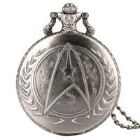 Retro Darthworks Vader Design Cool Face War Trek Theme Quartz Pocket Watch Awesome Necklace Gifts for Kids Men Women Fans