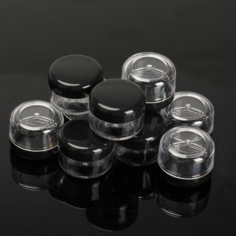 10Pcs 5g/ml Empty Cosmetic Jar Pots Makeup Tool Face Skin Cream Container Refillable Bottles Acrylic