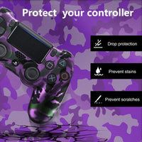 DATA FROG Soft Flexible Cover Silicone Case Protection Skin For Playstation 4 PS4 Pro Slim Gamepad Case Light Bar Sticker 2 Grip