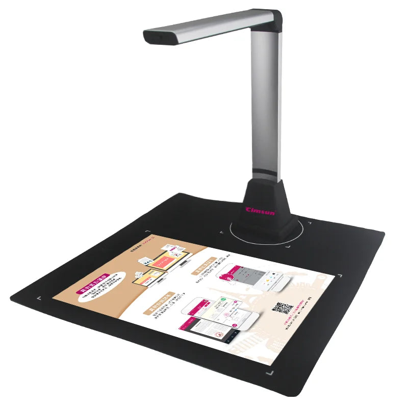 Scanner Q580 Book & Document Camera CimFAX, 5 Mega-pixel, Soft Base, Capture Size A4, English Software, for Office, Teaching - Big ben-Boutique