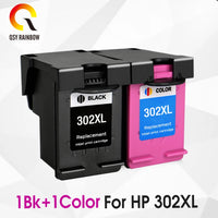 QSYRAINBOW remanufactured 302XL Replacement for HP 302 HP302 XL Ink Cartridge for Deskjet 1110 1111 1112 2130 2131 printer - Big ben-Boutique