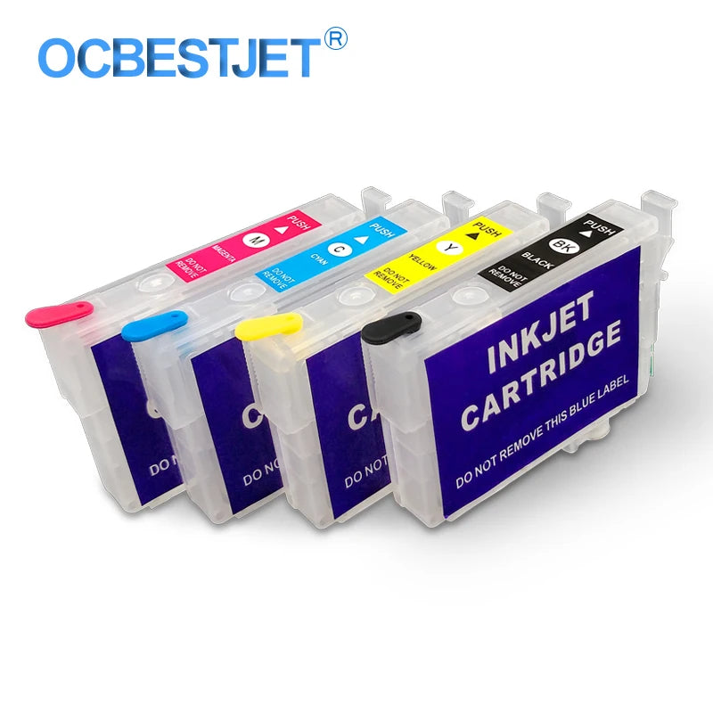 T1711 - T1714 Refillable Ink Cartridge For Epson XP-103 XP-203 XP-207 XP-33 XP-303 XP-306 XP-313 XP-406 XP-413 Printer - Big ben-Boutique