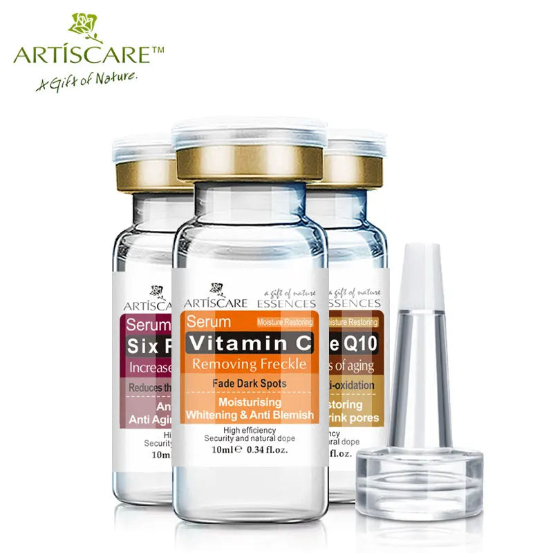 ARTISCARE Serum for Face 8pcs/Lot Hyaluron Acid Moisturizing Wrinkles Aging Vitamain C Facial Essence Acne Skin Care