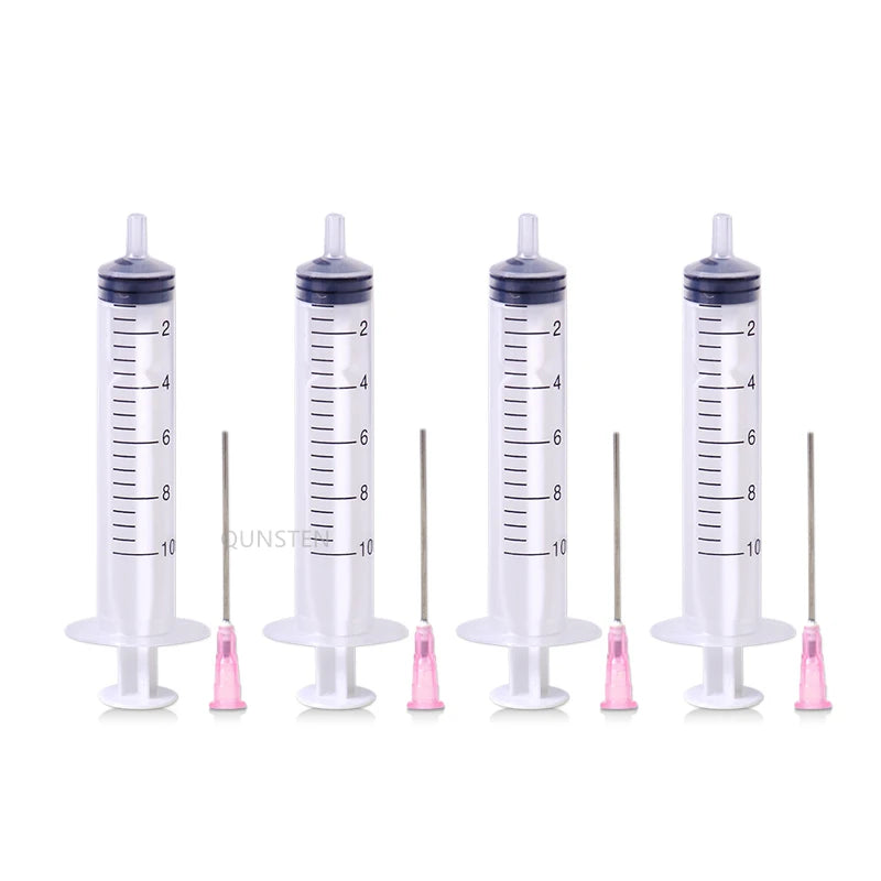 4PCS Ink Refill Tool 10ml Syringe With Blunt Needle For EPSON Canon HP Brother CISS Tank Refillable Cartridge Refilling Ink Kit - Big ben-Boutique