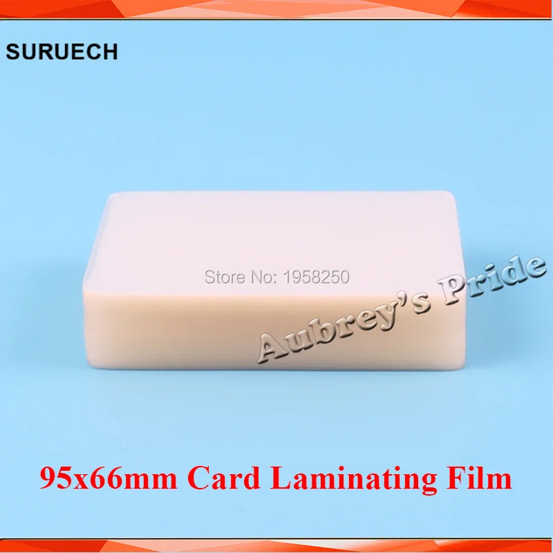 Free shipping Thin 50mic(2mil) 100pcs 95x66mm PVC Clear Glossy 2Flaps Laminating Pouch Film Name Card Protect for Hot Laminator - Big ben-Boutique