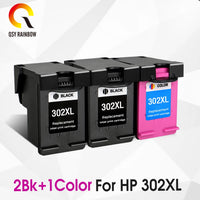 QSYRAINBOW remanufactured 302XL Replacement for HP 302 HP302 XL Ink Cartridge for Deskjet 1110 1111 1112 2130 2131 printer - Big ben-Boutique