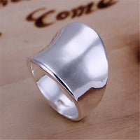 R52 silver color ring Christmas gift free shipping wholesale Fashion Thumb smooth high quality fashion classic Jewelry