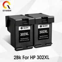 QSYRAINBOW remanufactured 302XL Replacement for HP 302 HP302 XL Ink Cartridge for Deskjet 1110 1111 1112 2130 2131 printer - Big ben-Boutique