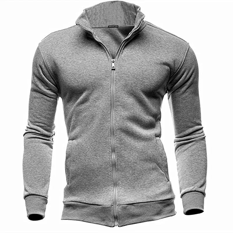 MRMT 2024 Brand New Men's No Hoodies Sweatshirts Zipper Stand Collar Men Sweatshirts For Male No Hooded Sweatshirt Man Pullover