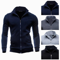 MRMT 2024 Brand New Men's No Hoodies Sweatshirts Zipper Stand Collar Men Sweatshirts For Male No Hooded Sweatshirt Man Pullover