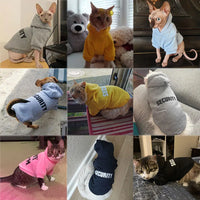 Security Cat Clothes Pet Cat Coats Jacket Hoodies For Cats Outfit Warm Pet Clothing Rabbit Animals Pet Costume For Small Dogs