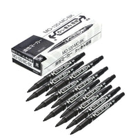 10Pcs Black Dual-Tip Tattoo Skin Marker Pen Piercing Body Positioning Marking Tools Tattoo Permanent Makeup Accessories Supplies