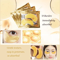 10Pairs=20pcs Crystal Collagen Gold Eye Mask Anti-Aging Dark Circles Acne Beauty  Patches For Eye Skin Care Korean Cosmetics