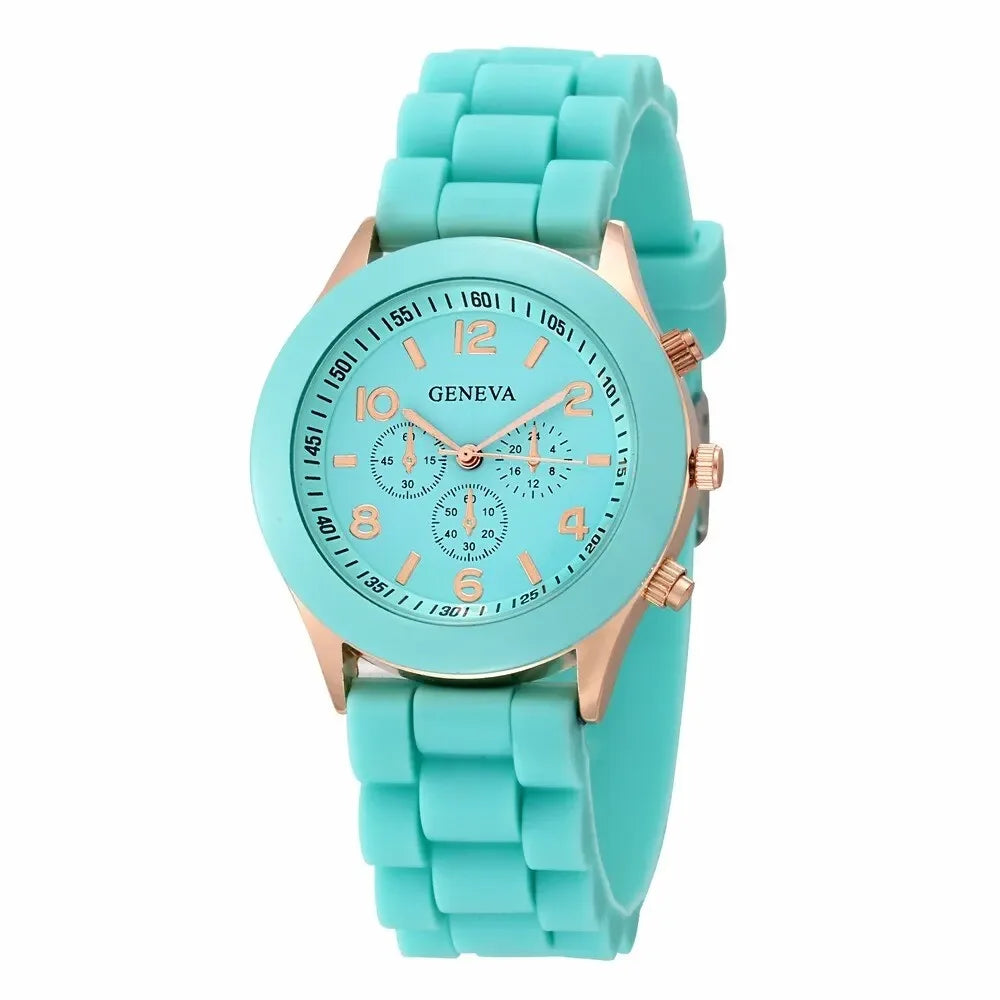 2023 Women Watches New Fashion Luxury Brand Women's Watch Silicone Strap Quartz Wristwatches For Female Relogio Feminino Gift