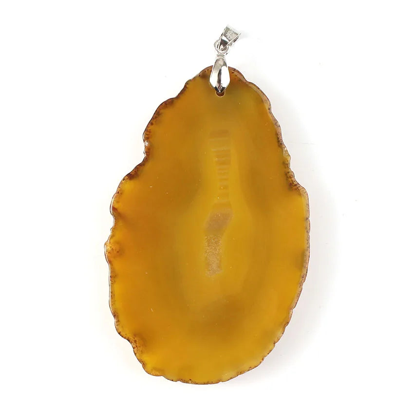 KFT Natural Colorful Agates Onyx Crystal Slice Geode Irregular Shape Agates Quartz Stone Pendant Fashion Jewelry